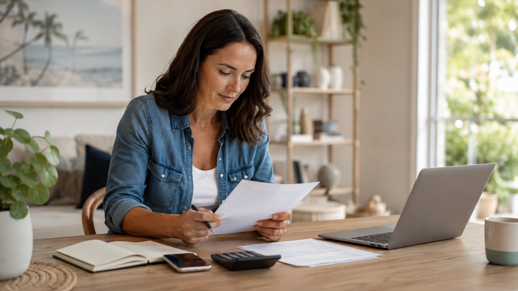 Customer reviewing personal loan options with Noble Asset Finance in Ipswich