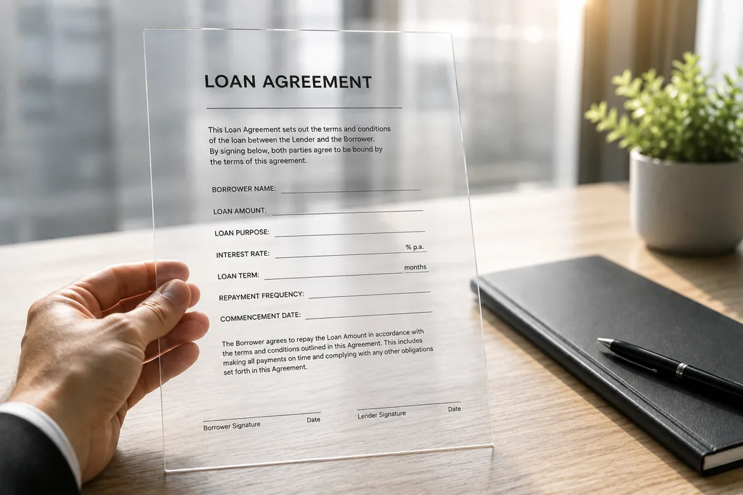 transparent asset finance ipswich loan contract